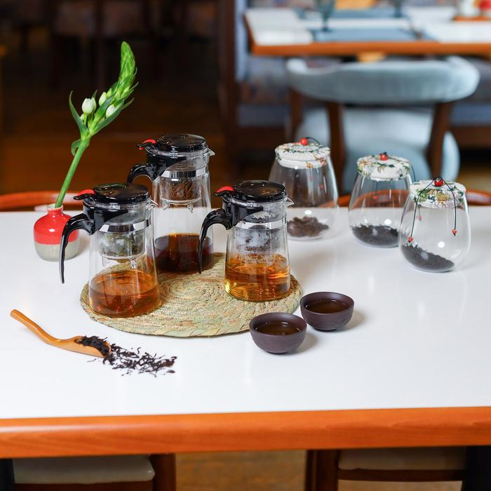 Чайник стеклянный заварочный Magistro &laquo;Мантана&raquo;, 750 мл, с пластиковым ситом