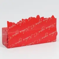 Коробка для макарун &laquo;С Новым годом!&raquo; 18&times;5.5&times;5.5 см