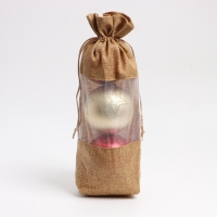 Льняной мешочек для хранения украшений, подарков, трав, 15 х 30 см, набор из 3 штук