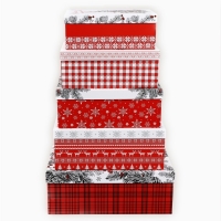 Набор подарочных коробок 5 в 1 &laquo;Уютного нового года&raquo;, 22 х 14 х 8,5 ‒ 32.5 х 20 х 12.5 см, Новый год
