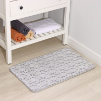 Коврик для ванной светящийся в темноте Доляна &laquo;Светящиеся фигуры&raquo;, 50&times;80 см, цвет серый