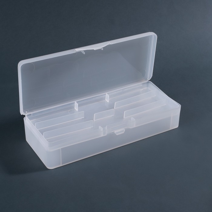 Органайзер для хранения маникюрных/косметических принадлежностей, с вложением, 19 &times; 7,5 см, цвет белый