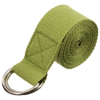 Ремень для йоги Sangh, 180&times;4 см, цвет зелёный