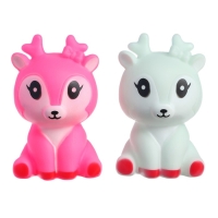 Набор резиновых игрушек для ванны &laquo;Оленята&raquo;, 2 шт, цвет МИКС, Крошка Я