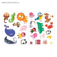 Наклейки обучающие &laquo;Кто где живёт?&raquo; 12 стр.