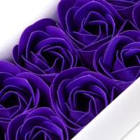 Мыльные розочки, фиолетовые, набор 10 шт.