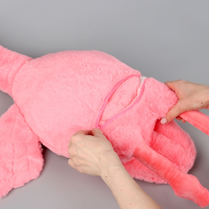 Мягкая игрушка &laquo;Фламинго&raquo; с пледом, 95 см, цвет розовый