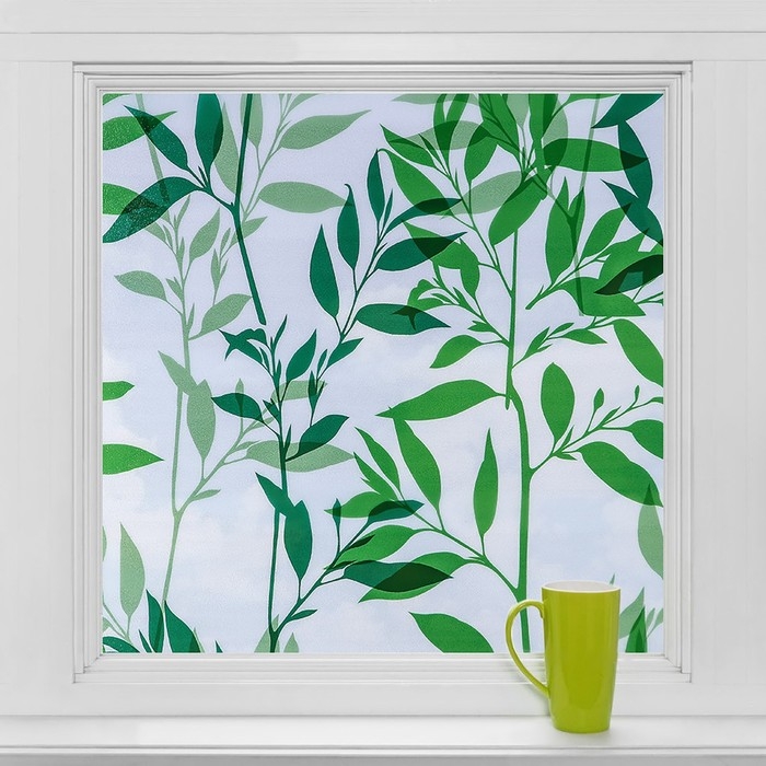 Плёнка самоклеящаяся &laquo;Листья&raquo;, 45&times;200 см