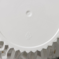 Кашпо для цветов со вставкой &laquo;Вдохновение&raquo;, 7,5 л, цвет белый/чёрный