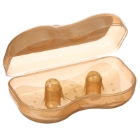 Накладки на грудь для кормления, силиконовые, набор 2 шт., в контейнере, M&B