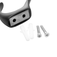 Крючок мебельный CAPPIO HEEL, двухрожковый, черный