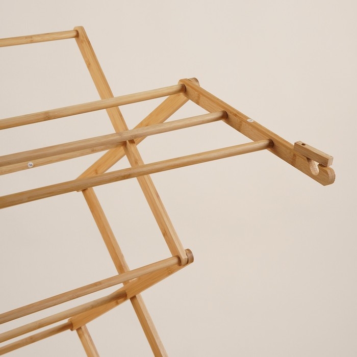 Сушилка для белья SL Home &laquo;Альберо&raquo;, напольная, складная, бамбук, 63,5&times;36,5&times;106,5 см
