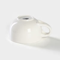 Супница фарфоровая с ложкой на бамбуковой подставке BellaTenero, 450 мл, 15&times;11,5&times;7,5 см, цвет белый