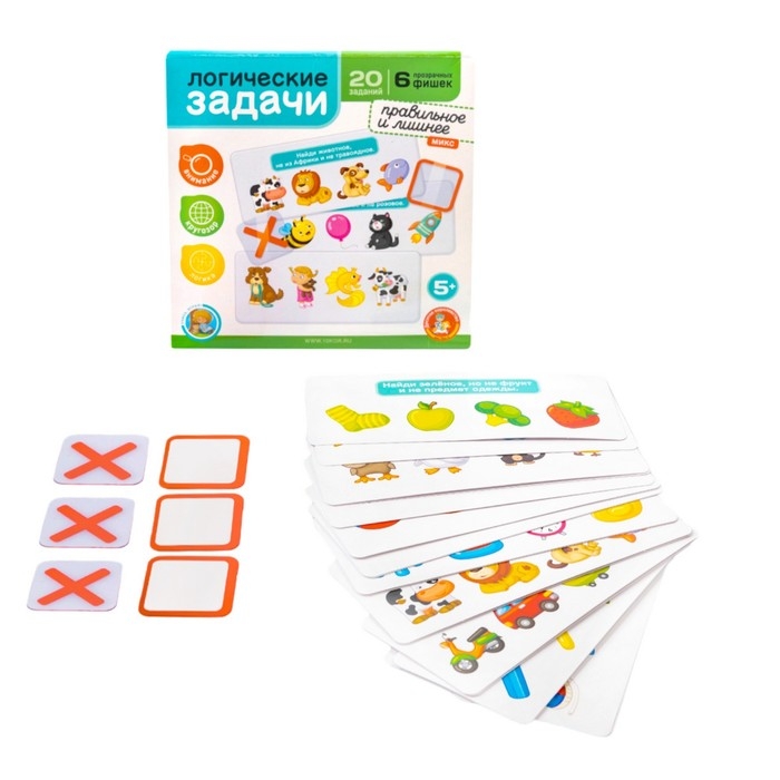 Логическая игра &laquo;Лишнее и правильное&raquo;, серия &laquo;Учись играя&raquo;