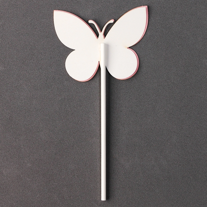 Набор топперов &laquo;Бабочки&raquo;, набор 5 шт., цвет розовый