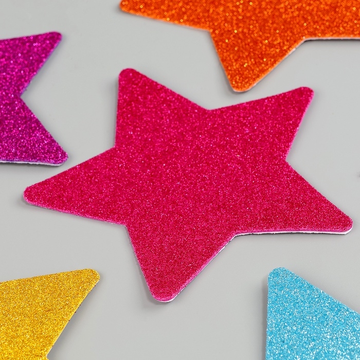 Набор наклеек из EVA &laquo;Звёздочка&raquo;, 6 шт., цвет МИКС