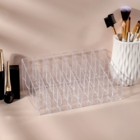 Органайзер для хранения маникюрных/косметических принадлежностей, 40 секций, 19 &times; 12 &times; 8 см, цвет прозрачный