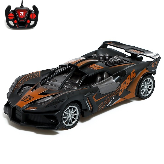 Машина радиоуправляемая &laquo;Гоночная&raquo;, открываются двери, с аккумулятором, МИКС