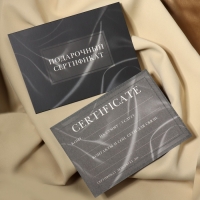 Набор подарочных сертификатов &laquo;BLACK SILK&raquo;, 10 шт, с крафтовыми пакетами и наклейками, цвет чёрный