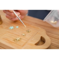 Набор плунжеров кондитерских Доляна &laquo;Звёздочка&raquo;, 3 шт: d=2 см, d=2,2 см, d=2,5 см, цвет белый