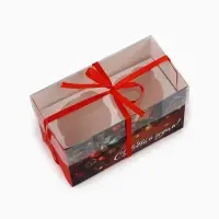 Коробка для капкейка &laquo;Подарки&raquo;, 16 х 8 х 10 см