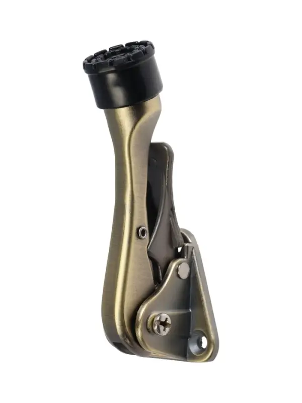 Фиксатор дверной LOCKLAND &ldquo;козья ножка&rdquo;, с автоподъемом, цвет бронза