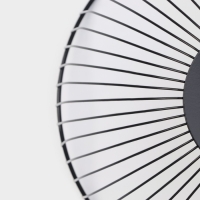 Фруктовница Доляна &laquo;Лайн&raquo;, 26&times;26&times;12,5 см, чёрный