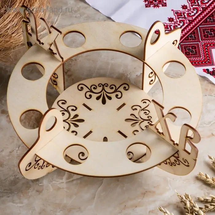 Заготовка пасхальная подставка для яиц ХВ