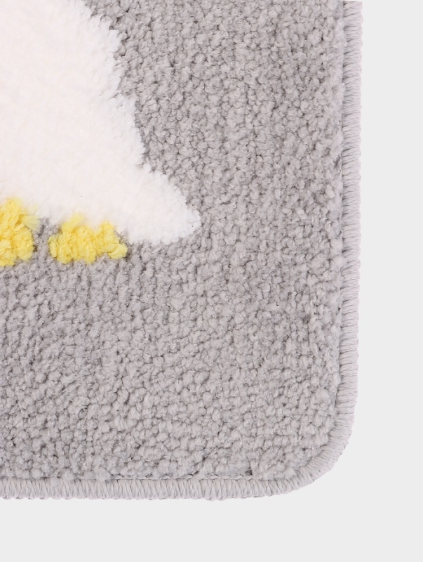 Коврик Доляна &laquo;Гуси&raquo;, 40&times;60 см, микрофибра, серый