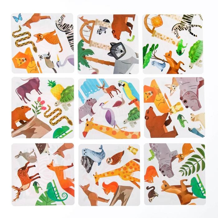 Настольная игра на реакцию и внимание &laquo;Дуббль в квадрате. ZOO&raquo;, 55 карт, 7+