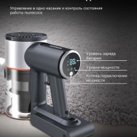 Пылесос ручной HYV-S7570 700мл 380Вт темно-синий