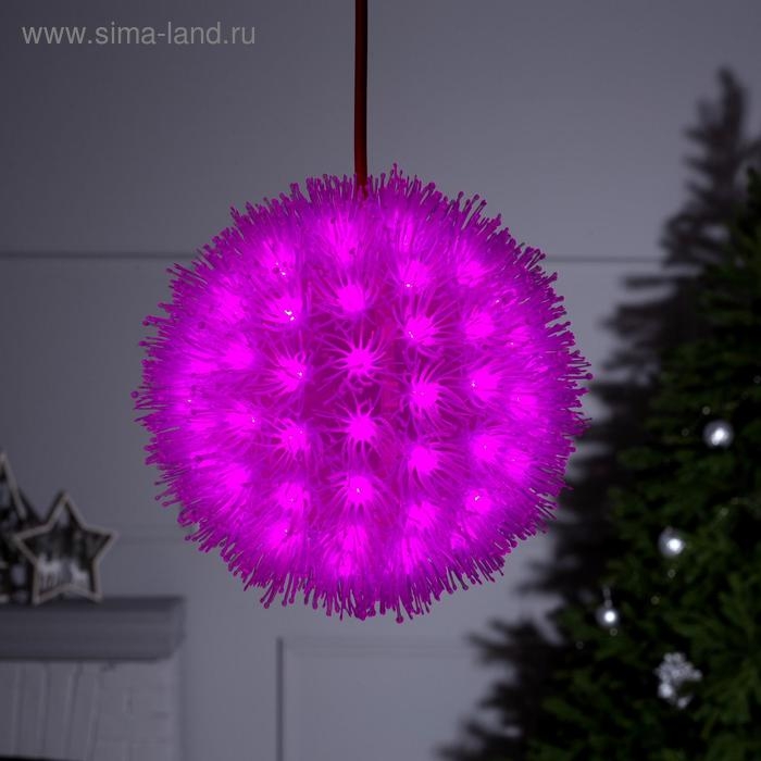 Светодиодная фигура &laquo;Ёжик&raquo; 18 см, пластик, 220 В, свечение розовое