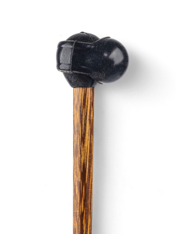 Глюкофон - музыкальный инструмент, дельфин черный, 11 лепестков, 18 х 18 х 11 см