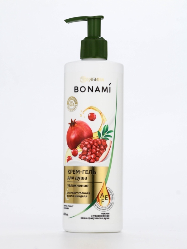 Крем-гель для душа "Гранат и клюква", 400 мл