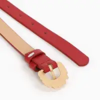 Ремень жен 03-01-01-01, Март2514, 1,8*0,3*110 см, без винта, пряж золото, 1 прокол,