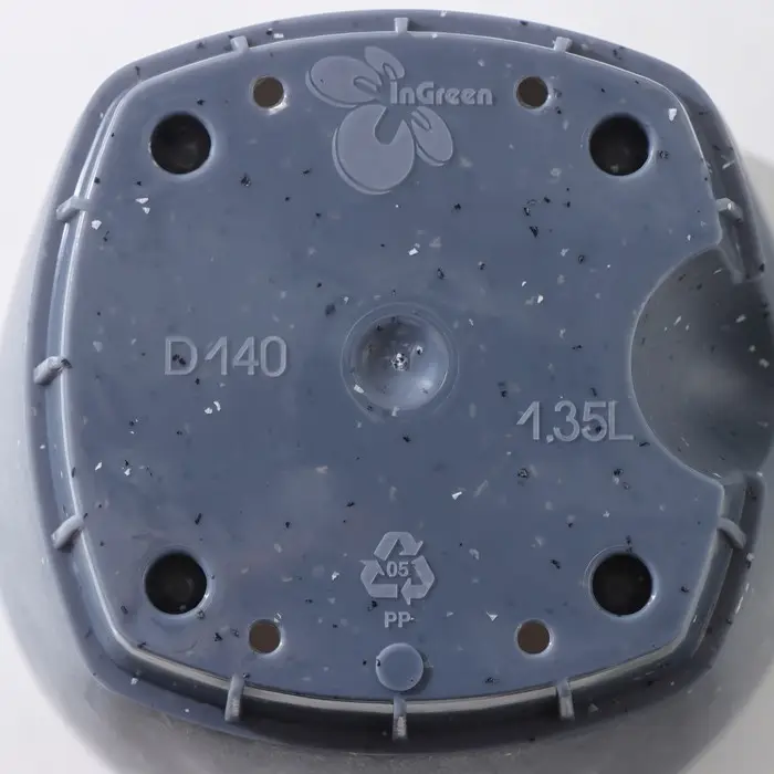 Горшок для цветов с прикорневым поливом &laquo;Amsterdam&raquo;, 1,35 л, d=14 см, темный камень