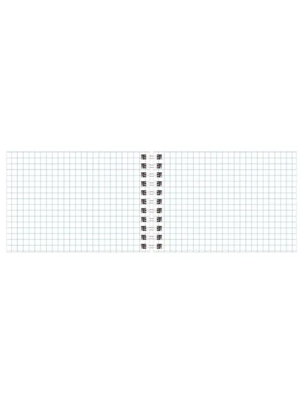 Блокнот А6 40 листов, в клетку, на гребне, Paper art, обложка мелованный картон, МИКС