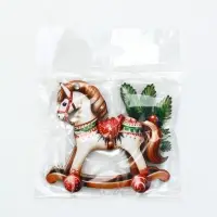 Ёлочная игрушка - подвеска новогодняя &laquo;Лошадка-качели&raquo;, 7.7&times;6.9 см