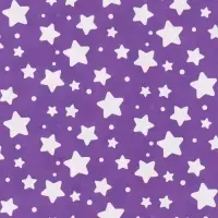 Бумага упаковочная глянцевая двухсторонняя &laquo;Звёзды&raquo;, 70 &times; 100 см