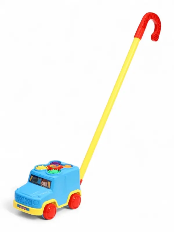 Каталка на палочке "Машинка" с шестеренками