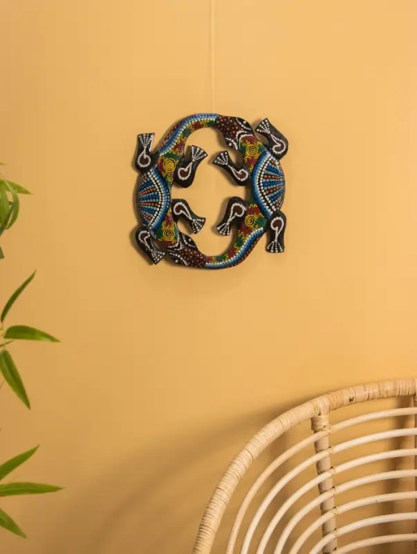 Панно настенное &laquo;Пара ящериц&raquo;, 33&times;33&times;1 см, МДФ, МИКС