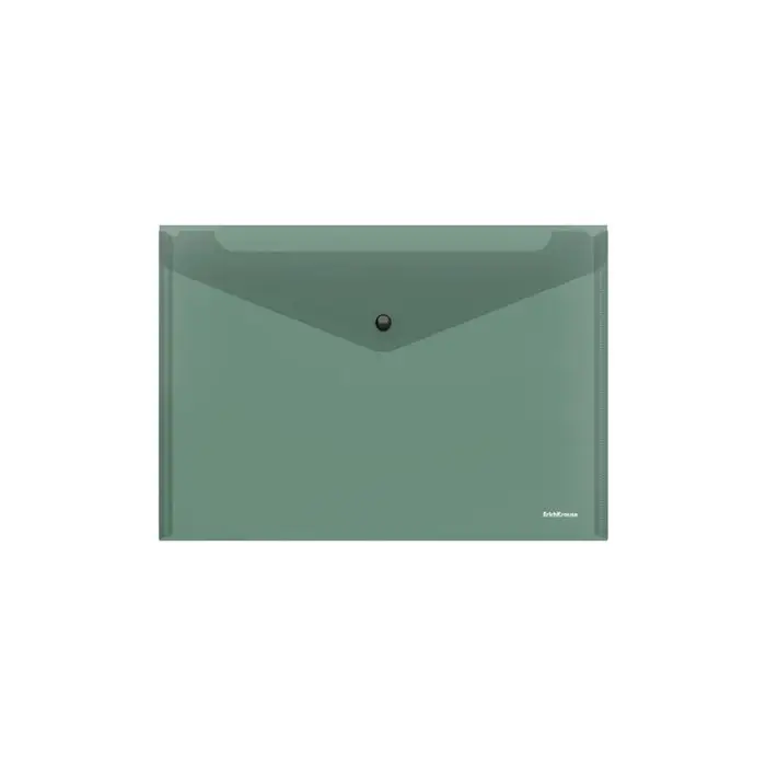 Папка-конверт на кнопке В5 (285х210 мм), 160 мкм, ErichKrause Glossy Classic, полупрозрачная, микс