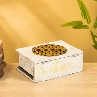 Шкатулка "Цветы" 19х15х7 см, МДФ