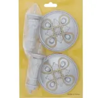 Крючок для штор CAPPIO KS033, d=98 мм, цвет серебро с золотом, 2 шт