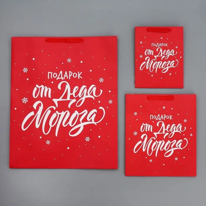 Набор новогодних пакетов &laquo;Новогодний подарок&raquo;
