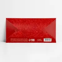 Конверт для денег &laquo;С юбилеем&raquo;, розы, тиснение, 16.5 х 8 см