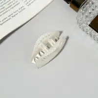 Крабик для волос &laquo; Туман&raquo;, веер, 6 см, белый