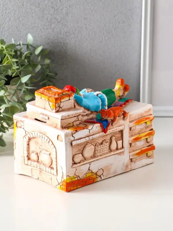 Копилка для денег &laquo;Печка&raquo;, гипс, 14.5&times;20&times;12 см