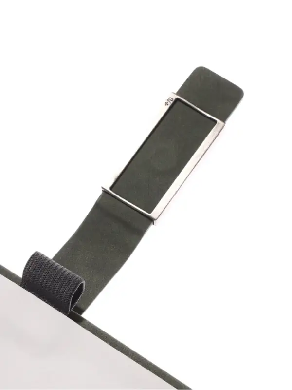 Ежедневник недатированный формат А5, с хлястиком, 112л, линия, пвх, Зеленый