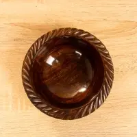 Чаша "Тарталетка" 16х16х5 см, дерево шишам